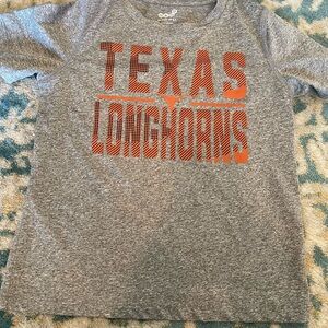 Kids Grey Texas Longhorns Short Sleeve Tee